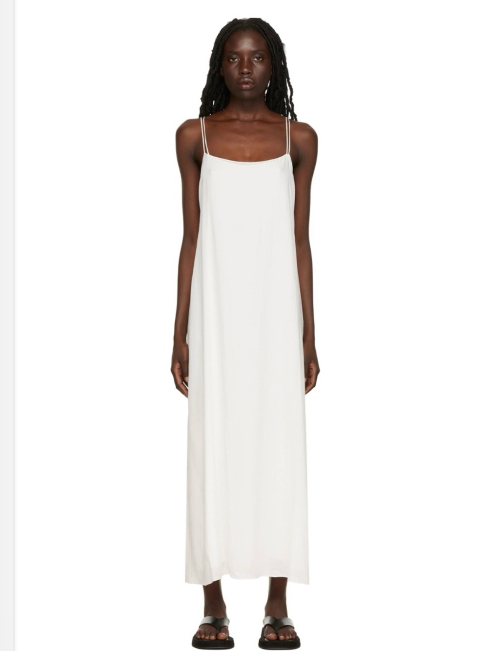 NWT The Row White Kula Maxi Dress. Size 14